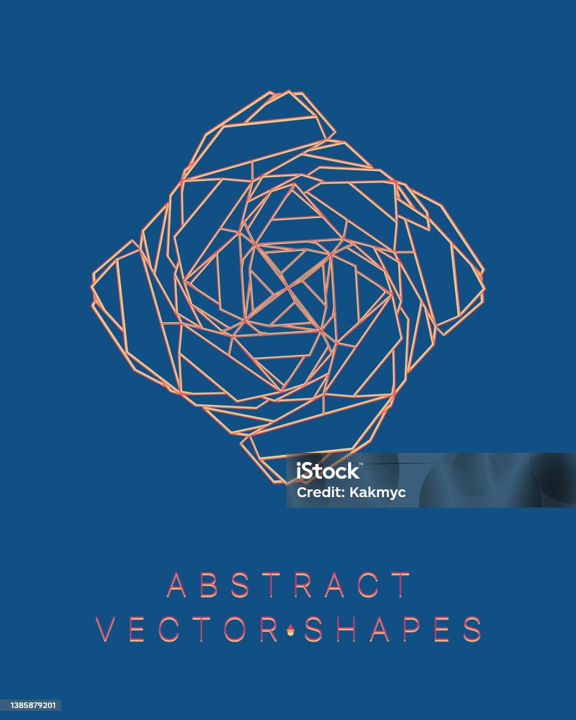 Design Using Shapes Technology Geometric Shape For Design 3d Technology Style Stock Illustration ...