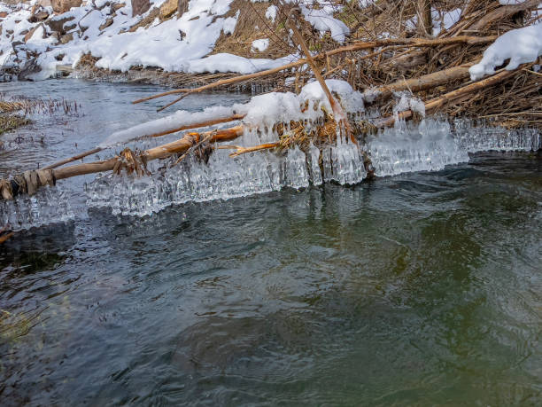 istock ice forms formed by the effect of cold air in streams 1385879848