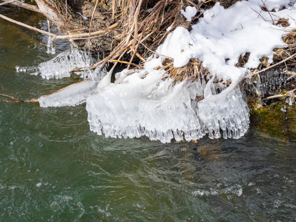istock ice forms formed by the effect of cold air in streams 1385879903