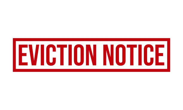 Vector illustration of Eviction Notice Rubber Stamp Seal Vector