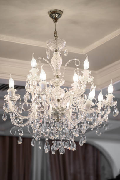 istock beautiful crystal chandelier in a room 1385905250
