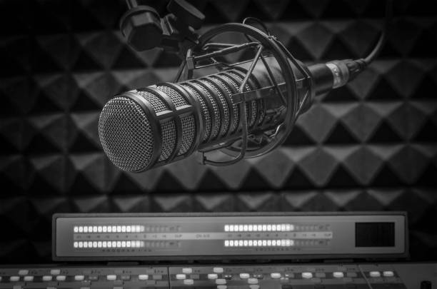 istock Professional microphone and sound mixer 1385913018