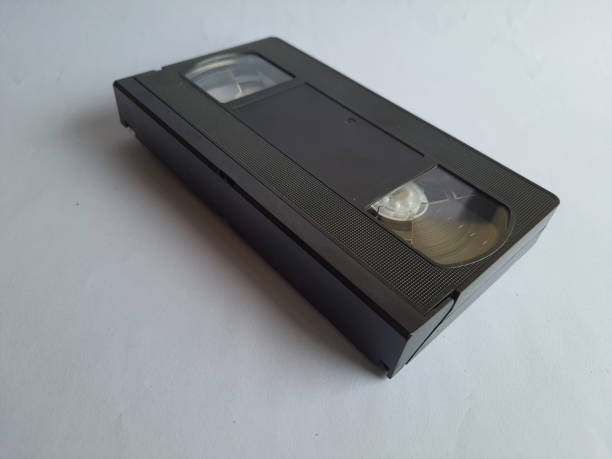 istock Old VCR tape isolated on a white background. 1385922831