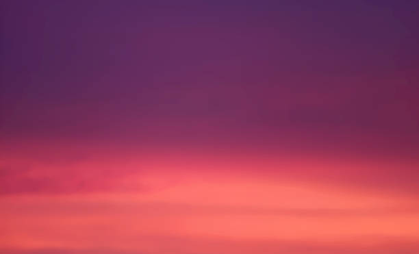 istock Dusk Sky with Gradient Pastel Orange and Deep Purple Sunset Afterglow 1385926714