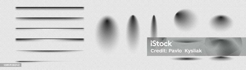 Random Shadow Realistic Shadow Effect Vector Set Vector Illustration Stock ...