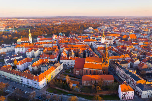 istock Kalisz cityscape at sundown, Poland 1385929779
