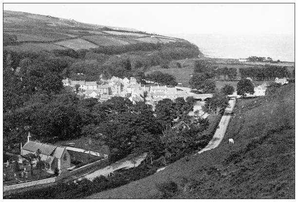istock Antique travel photographs of Ireland: Cushendall 1385936227