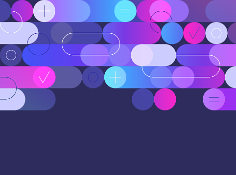Modern dash line motion background abstract design gradient vibrant color.