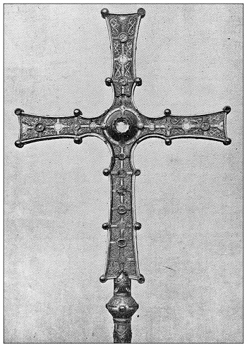 Antique travel photographs of Ireland: Cross of Cong