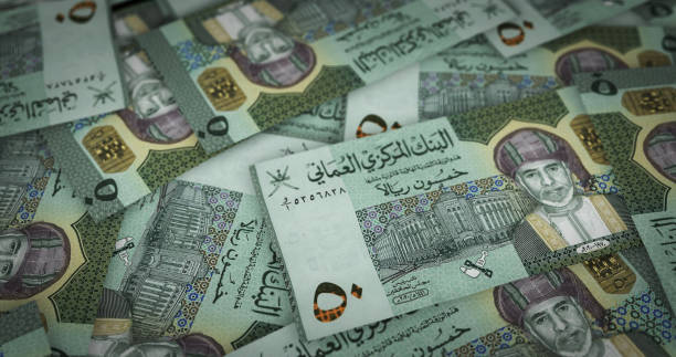 istock Oman Rial note money printing concept 3d illustration 1385937578