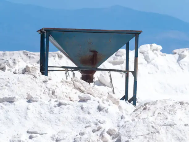 Photo of Mining in Salinas Grandes, Jujuy and Salta, Argentina. Its rich lithium, sodium and potassium mining potential faces opposition from indigenous communities and environmental activists.