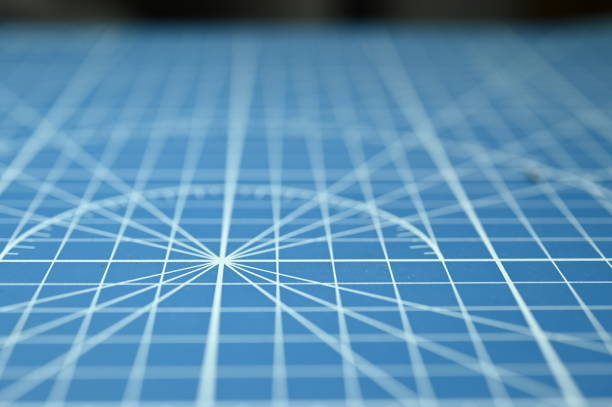 istock blue cutting mat, equipment in office 1385944572