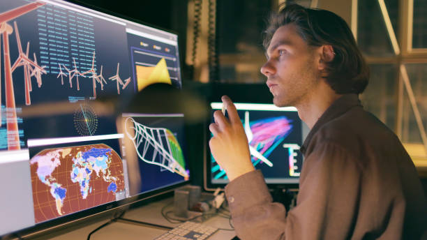 istock Wind turbine research. 1385946605