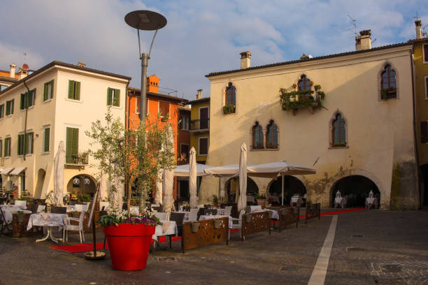 istock Square in Garda in North East Italy 1385946790