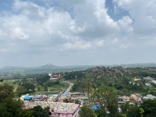istock Beautiful village with nature background 1385962768
