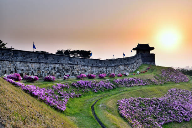 istock A guard pavilion, called poru in Korean 1385966802
