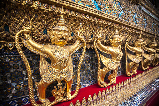 Golden Garuda Statue at Wat Phra Kaew, Bangkok, Thailand