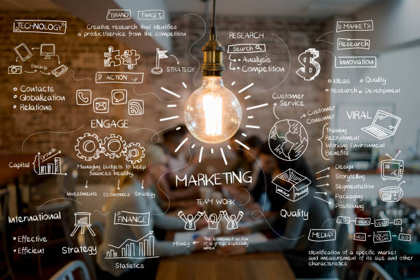 Great idea of a marketing strategy plan at a creative office Great idea of a marketing strategy plan at a creative office - business concepts planning stock pictures, royalty-free photos & images
