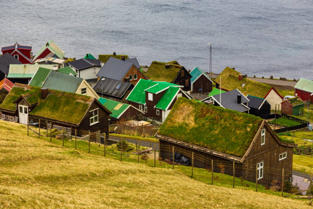istock Small village Elduvik, Faroe Islands, Denmark. 1385973286