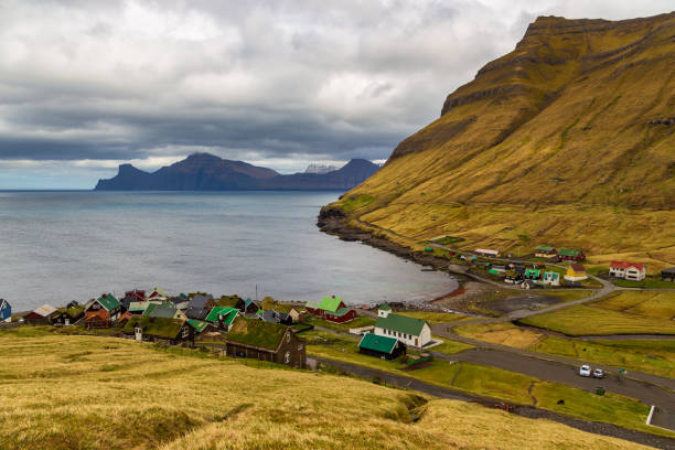 istock Small village Elduvik, Faroe Islands, Denmark. 1385973619