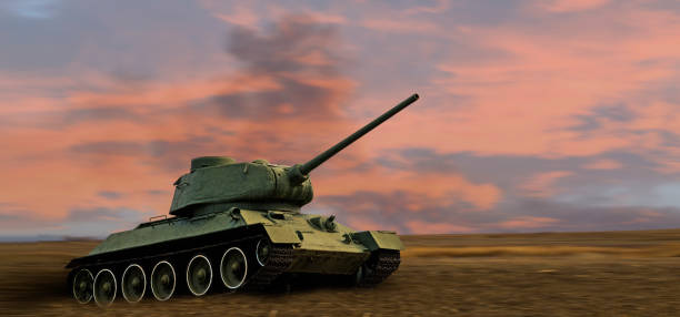 istock tank rides across the Ukrainian field 1385977246