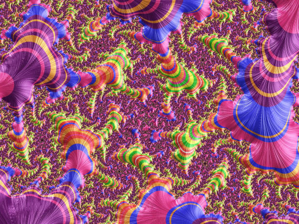 A colorful fractal background. Computer generated fractal