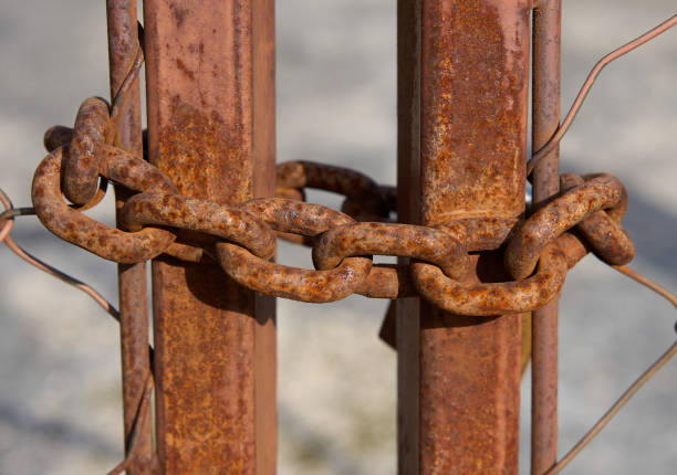 Free picture: rust, chain, attachment, iron, old, latch, metallic ...