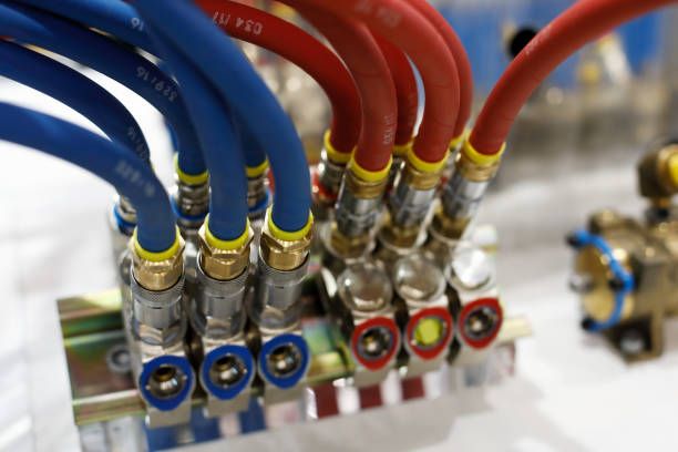 rubber air hoses with pneumatic fittings
