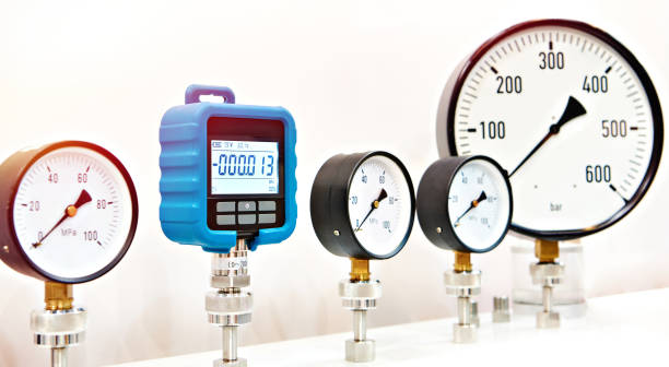 sensores de pressão em exposição - sensor de pressão - fotografias e filmes do acervo