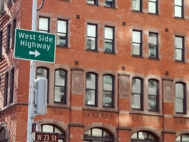 istock Facade and signage in New York 1386001427