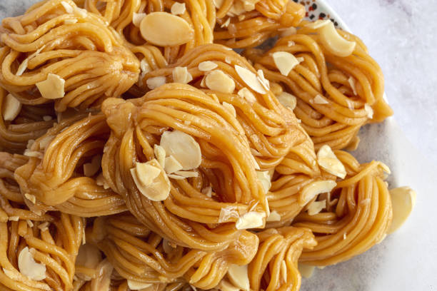 istock Homemade chebakias pastries, typical Moroccan sweets with honey 1386001556