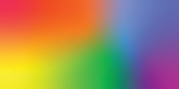 horizontal banner background with colorful rainbow vector gradient. Pride colored in rainbow LGBTQ gay pride flag colors backdrop. Design texture for LGBT Pride, history month.