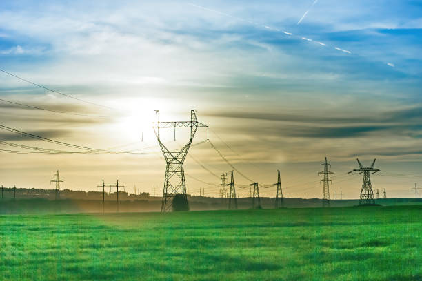 istock High voltage power line on industrial electricity line tower 1386020871