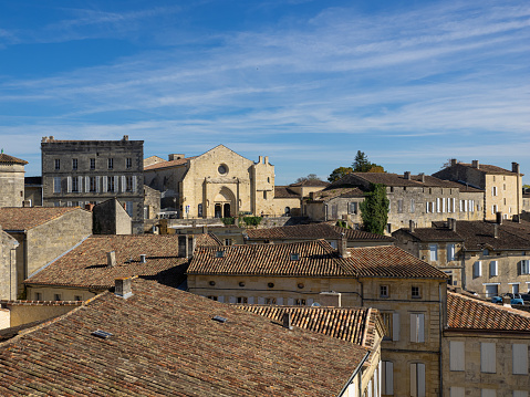Rooftops of Saint Emilion - A Unesco World Heritage Site. panoramic of Saint Emilion. France