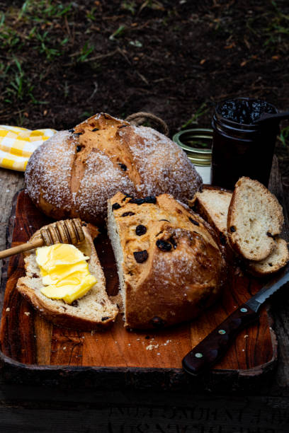 istock still life with Irish soda bread sliced spread with butter 1386021624