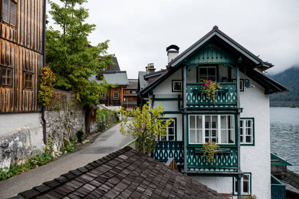 Hallstatt Village in Austria, autumn