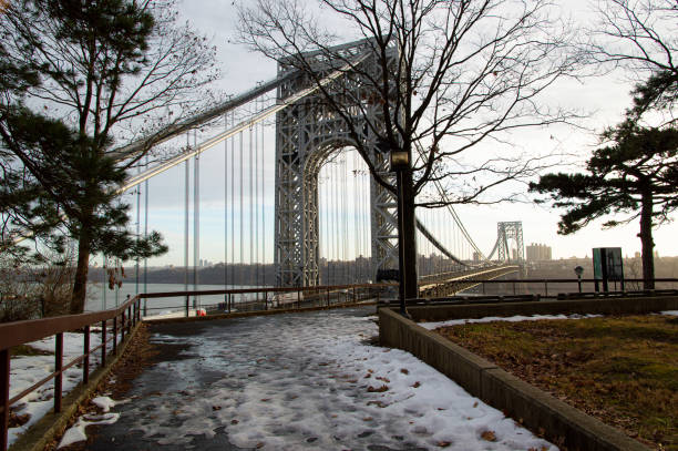 istock George Washington Bridge -  Winter, Fort Lee, NJ 1386028048