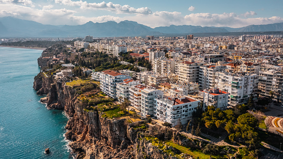 Cityscape of Antalya. Aerial view of residential district