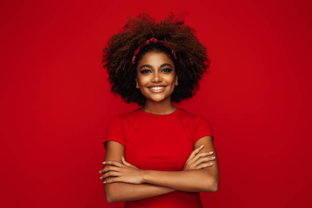 istock Pretty young afro woman 1386033758
