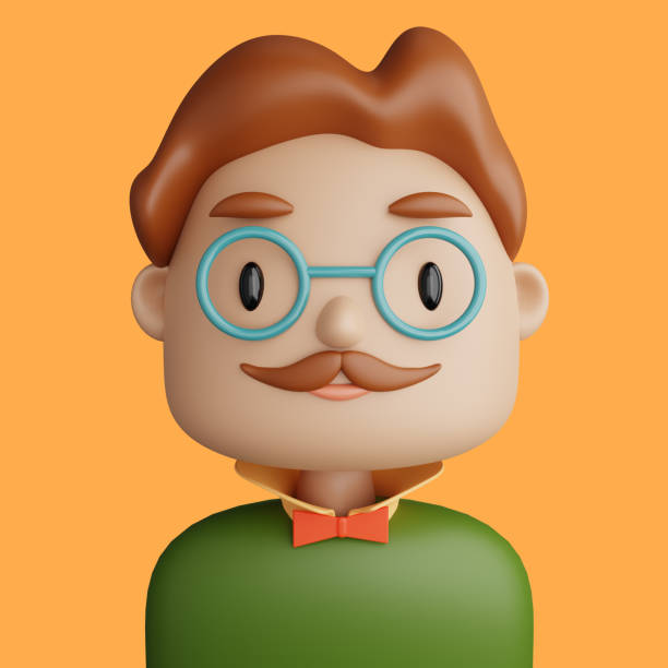 istock 3D cartoon avatar of smiling caucasian man 1386046786