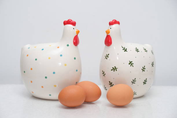 istock Easter Chickens and Egg Figurine. High quality photo 1386080340