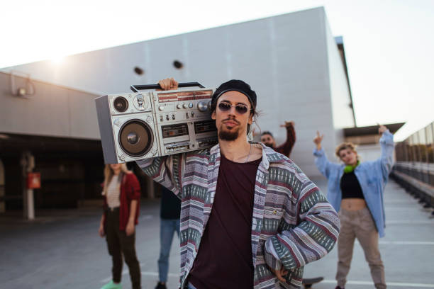 istock Guy with radio on shoulder 1386082766