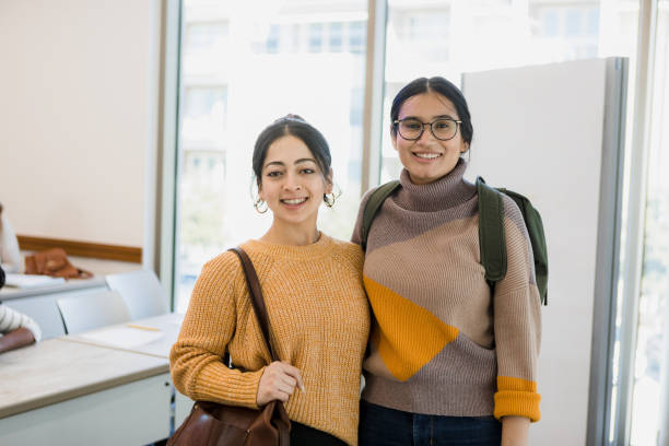 istock Portrait two friends after citizenship class 1386085765
