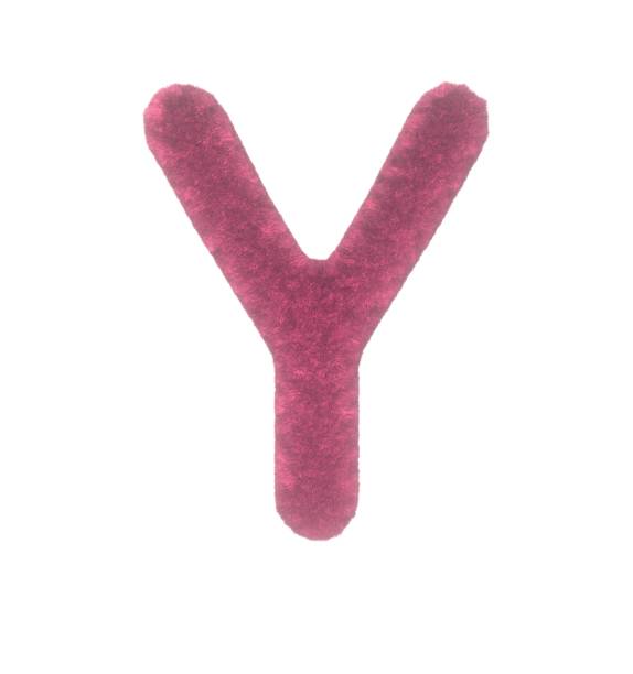istock Fuzzy Pink Themed Font Letter Y 1386086554