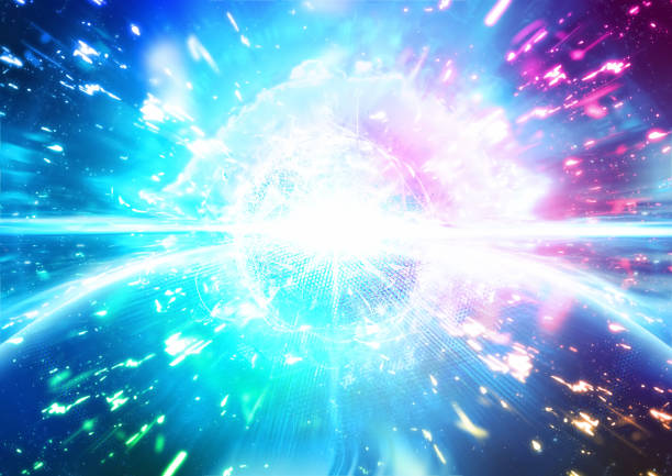 istock Illustration of a blue star shining in outer space 1386086950