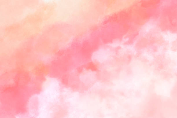 istock Japanese background image on white washi paper with a pink pattern. 1386089536