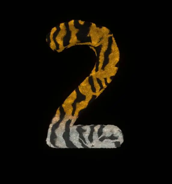 Photo of Furry Tiger Themed Font Number 2