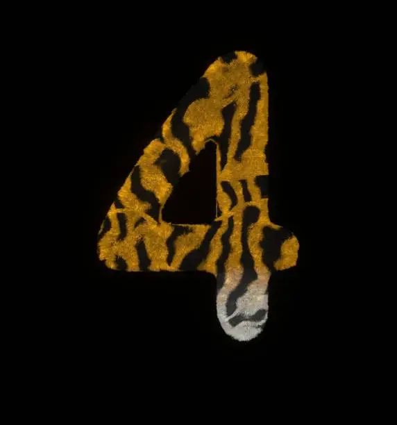 Photo of Furry Tiger Themed Font Number 4