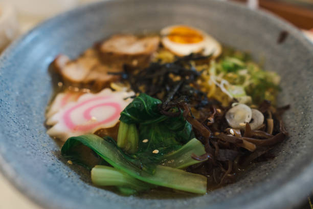 istock Close up view Bowl of Ramen 1386116322