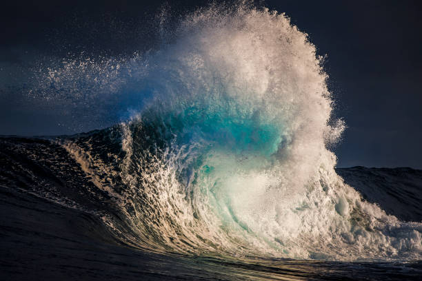 istock Massive ocean wave powerfully crashing out at sea 1386136854